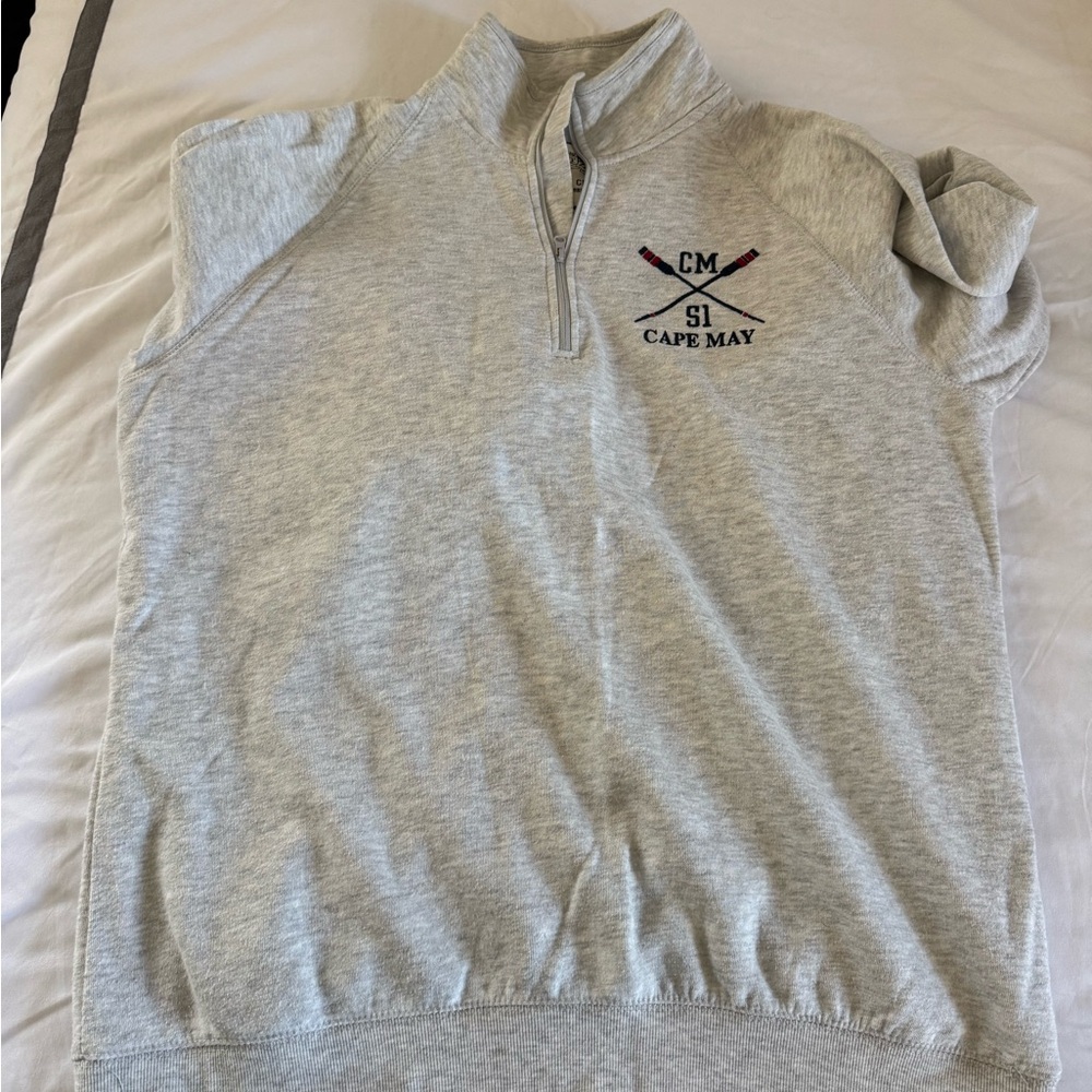 Gray Cape May Quarter-Zip Pullover
